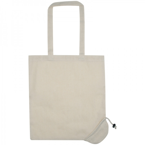 Logo trade promotional products image of: Foldable cotton bag KLEHOLM