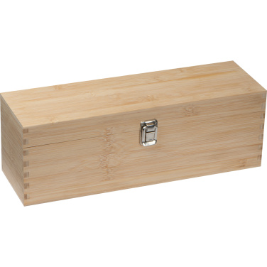 Logo trade corporate gifts picture of: Wooden wine box SAINT-ETIENNE