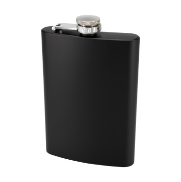 Logotrade promotional giveaway image of: Hip flask OLYMPOS Schwarzwolf