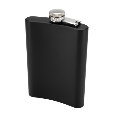 Logo trade promotional giveaway photo of: Hip flask OLYMPOS Schwarzwolf