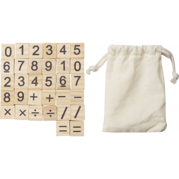 Logo trade promotional merchandise image of: Wooden counting game LIBEREC