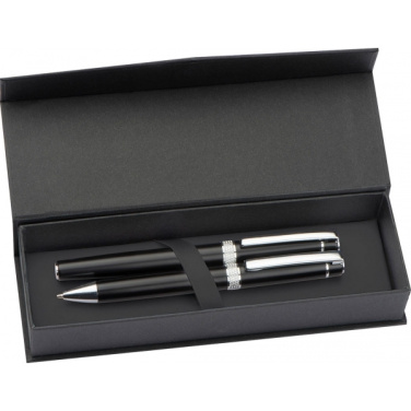 Logo trade promotional gifts picture of: Metal writing set KARLOVAC