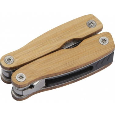 Logotrade promotional merchandise photo of: Multifunction tool bamboo LEEDS