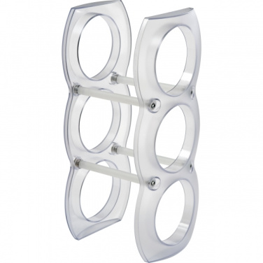 Logo trade promotional gift photo of: Plastic wine rack MONTEGO BAY