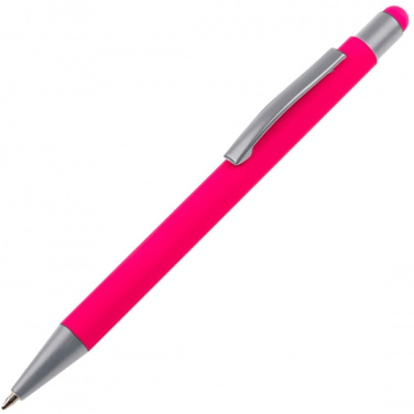 Logo trade promotional giveaways image of: Metal ballpen touch pen soft touch SALT LAKE CITY