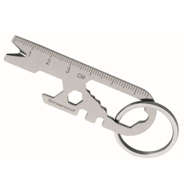 Logo trade advertising products image of: Multifunctional keychain ATACAMA Schwarzwolf