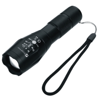 Logotrade advertising product picture of: Flashlight ANTELAO Schwarzwolf