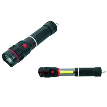 Logo trade promotional merchandise picture of: Flashlight BIWA Schwarzwolf