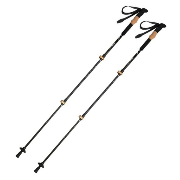 Logotrade promotional giveaway picture of: Trekking poles DENALI Schwarzwolf