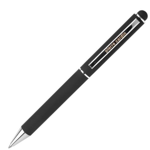 Logo trade promotional giveaway photo of: Metal ballpoint pen, touch pen, soft touch CLAUDIE Pierre Cardin