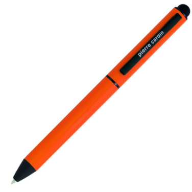 Logo trade promotional item photo of: Metal ballpoint pen, touch pen, soft touch CELEBRATION Pierre Cardin