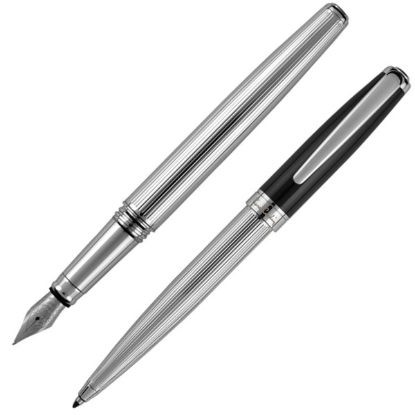 Logo trade promotional giveaways image of: Writing set ballpoint pen & fountain pen CHRISTOPHE Pierre Cardin