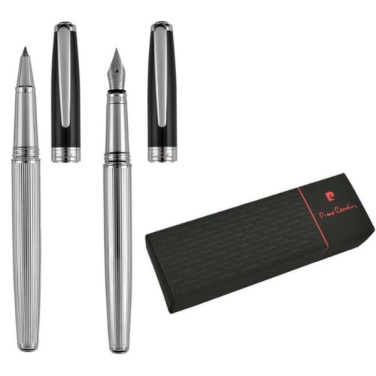 Logotrade promotional product picture of: Writing set fountain pen & roller CHRISTOPHE Pierre Cardin