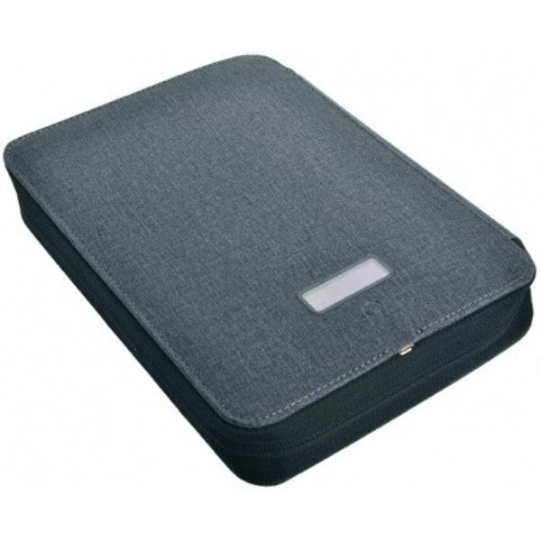 Logo trade promotional items picture of: Folder A5 & power bank 4000 mAh SORBONNE Pierre Cardin