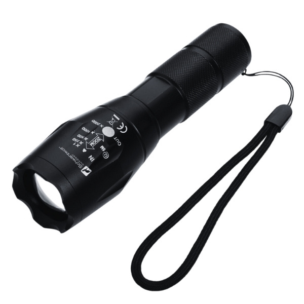 Logotrade business gift image of: Flashlight DELGADA Schwarzwolf