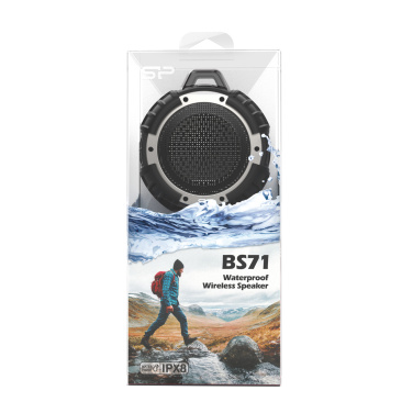 Logo trade promotional merchandise picture of: BLUETOOTH SPEAKER BS71 SILICON POWER