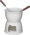 Fondue set STAMFORD, white