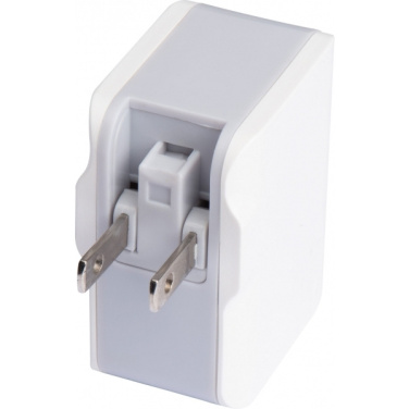 Logo trade corporate gifts image of: Travel adapter ANTWERP