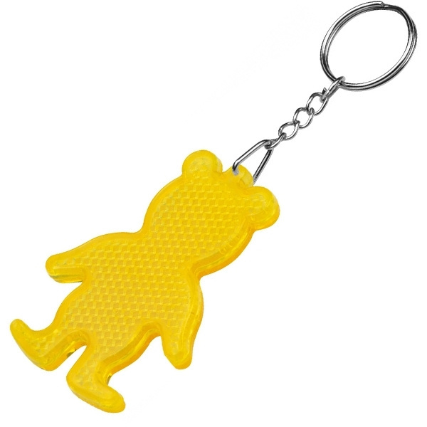 Logotrade advertising product picture of: Reflective keyring BEAR