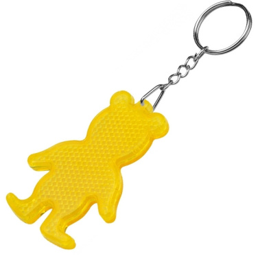 Logo trade business gifts image of: Reflective keyring BEAR