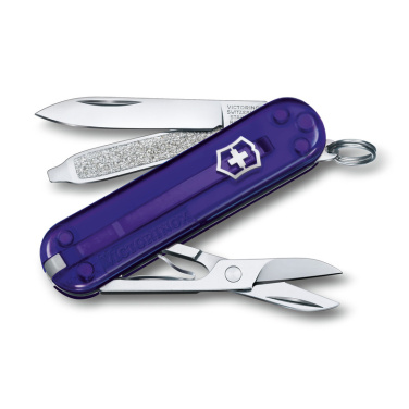 Logo trade promotional giveaways image of: Pocket knife Classic SD transparent Victorinox