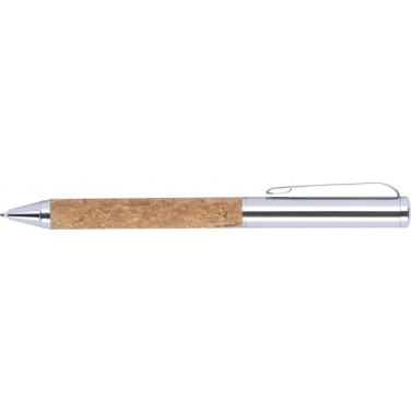 Logo trade promotional giveaways picture of: Twist-ballpen metal and cork LILLEHAMMER