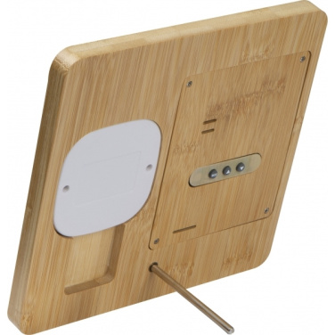 Logo trade promotional products image of: Bamboo weather station GRANADA