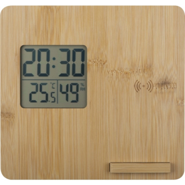 Logotrade corporate gift image of: Bamboo weather station GRANADA