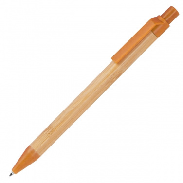 Logo trade promotional merchandise photo of: Wheatstraw and bamboo ballpen HALLE