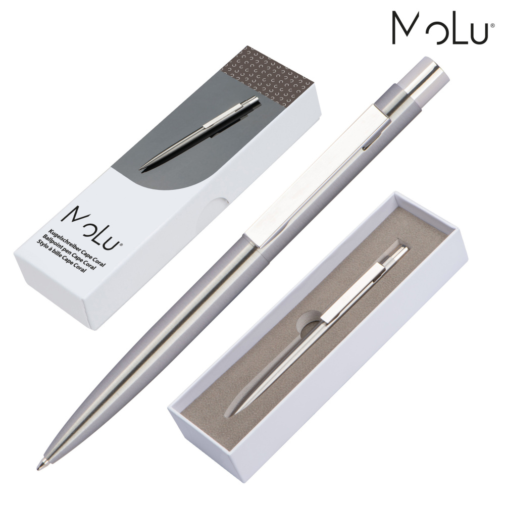 Logotrade promotional item picture of: Stainless steel pen CAPE CORAL MoLu