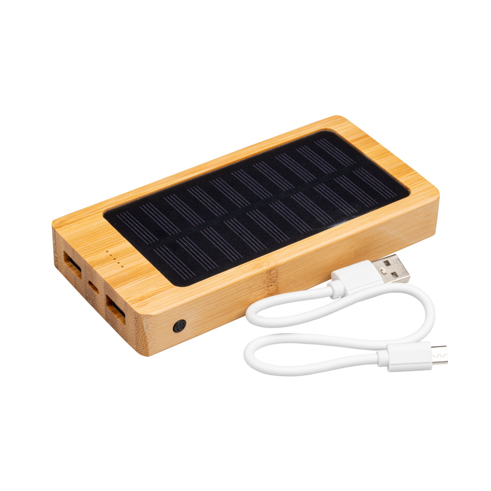 Logotrade business gift image of: Bamboo power bank BAKERSFIELD