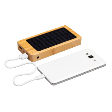 Logo trade promotional item photo of: Bamboo power bank BAKERSFIELD