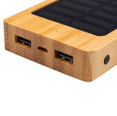 Logo trade promotional gifts image of: Bamboo power bank BAKERSFIELD