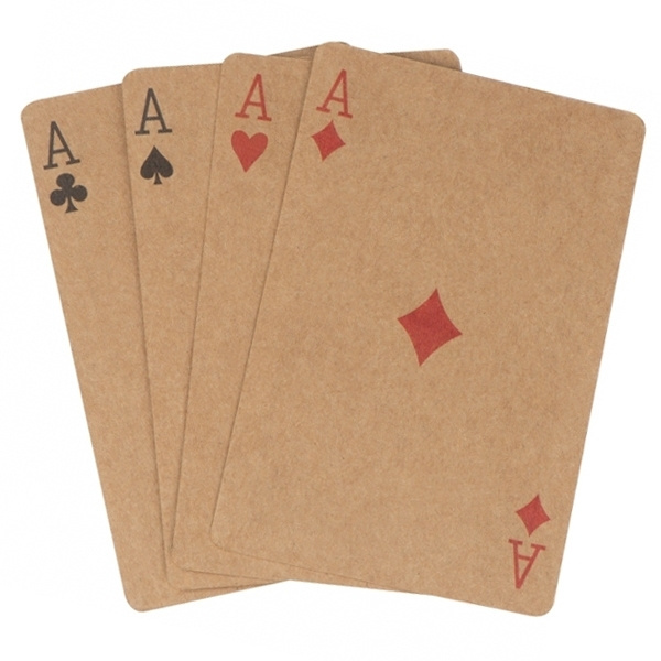 Logo trade promotional giveaways image of: Playing cards NEW CASTLE