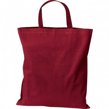 Logo trade promotional product photo of: Cotton bag with short handles BREGENZ