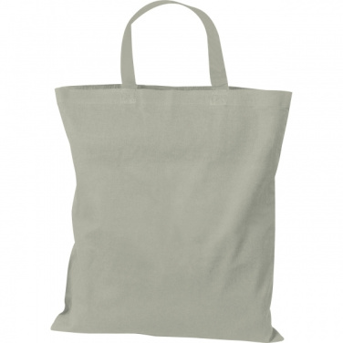 Logo trade promotional items image of: Cotton bag with short handles BREGENZ