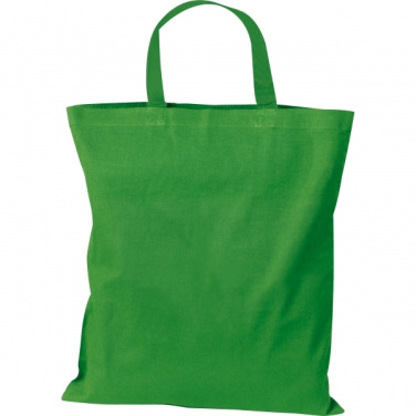 Logo trade promotional giveaway photo of: Cotton bag with short handles BREGENZ