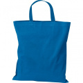 Cotton bag with short handles BREGENZ, light blue