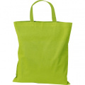 Cotton bag with short handles BREGENZ, light green