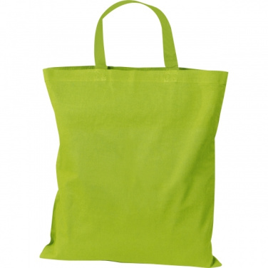 Logo trade promotional merchandise photo of: Cotton bag with short handles BREGENZ