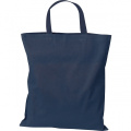 Cotton bag with short handles BREGENZ, navy blue