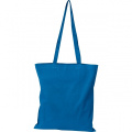 Cotton bag with long handles COPENHAGEN, light blue