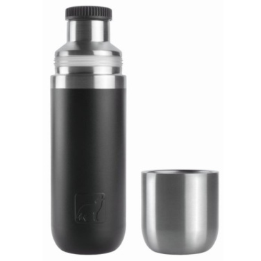 Logotrade promotional item image of: Vacuum bottle DINARA Schwarzwolf