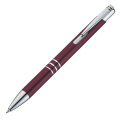 Metal ballpen ASCOT, burgundy