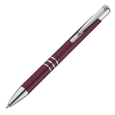 Logo trade promotional merchandise image of: Metal ballpen ASCOT