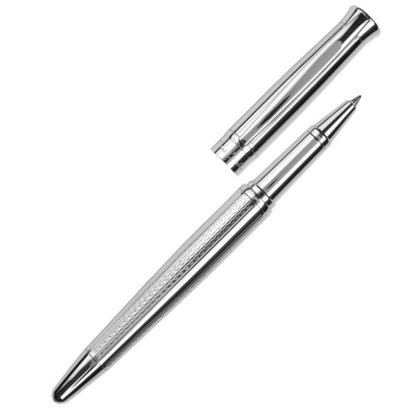 Logo trade promotional giveaway photo of: Metal roller pen ROI