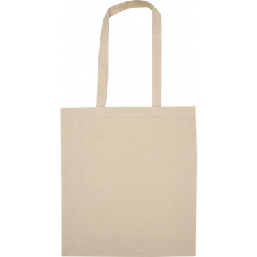 Logo trade business gift photo of: Organic cotton bag with bottom fold INNSBRUCK