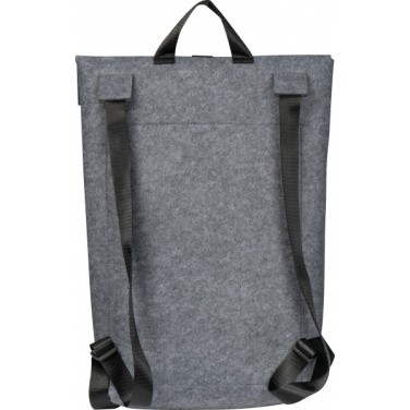 Logo trade promotional merchandise image of: RPET Felt Backpack BIRMINGHAM