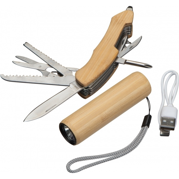 Logotrade promotional gift image of: Set Torch and pocket knife OLDHAM