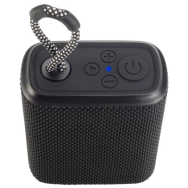 Logo trade promotional item photo of: Waterproof bluetooth speaker HARDEOL Schwarzwolf